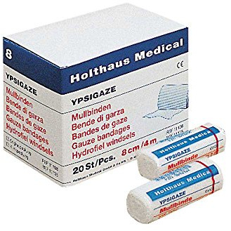 Holthaus Medical ypsi Gaze de gaze Bandage de gaze Bandage, rigide, 4 m, 1/20, différentes tailles