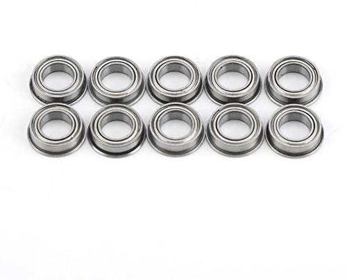 Regun MF106ZZ Cuscinetti, Cuscinetti a Sfere flangiati in acciaio inox, per varie applicazioni, 6x10x3mm 10Pcs