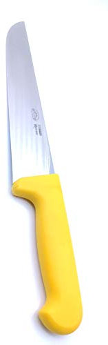 KIMERA großes Metzgermesser mit 3 mm starker Edelstahlklinge ideales Messer für Metzger und auch für gereiften Käse geeignet. Hergestellt in Italien (Klinge 26 cm).