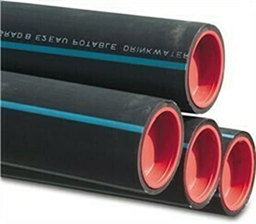 STEMAX-Wassertechnik: PP-Klemmverbinder, PE-Rohr 1m lang, SDR Klasse 11, PN16, Trinkwasserzertifiziert, DVGW, Größe: 32mm