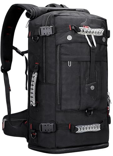 WITZMAN Reiserucksack Herren Groß 40L Reisetasche Rucksack Mit Schuhfach HandgepäCk Flugzeug Fit 17 Zoll Laptop FüR Geschäftsreisen（B681 Schwarz）