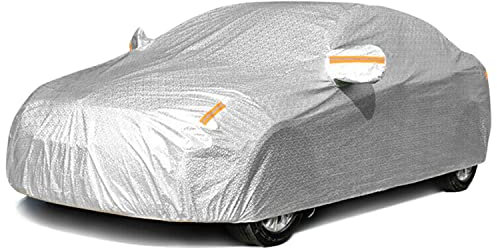 Taylor & Brown Car Cover SUV Waterproof Breathable Outdoor Large UV Proof Full Cover Sun Rain Dust 3 Layer Aluminium All Weather Protection with Lock & Bonus Storage Bag (YXXL - 510x200x175cm)