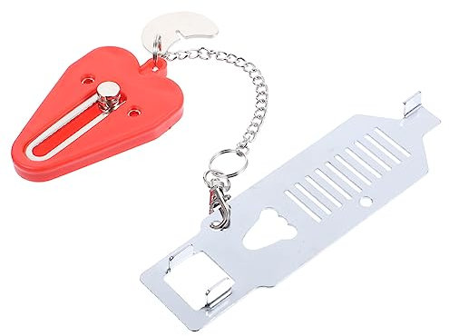 Toyvian Serratura Portatile Di Sicurezza Per Porte Protezione Aggiuntiva Per Casa e Viaggi Facile Installazione e Alta Resistenza Per Hotel e Famiglie Con Materiale e