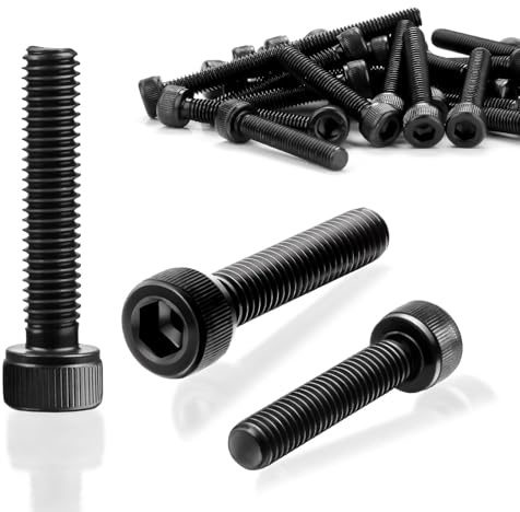 SWTYExt 60 Stk Zylinderschrauben M5x30mm Innensechskant Schrauben Schwarz | M5 Zylinderkopfschrauben, DIN 912, Inbusschrauben, Kohlenstoffstahl, Gewindeschrauben, Sechskantschrauben, für Reparieren