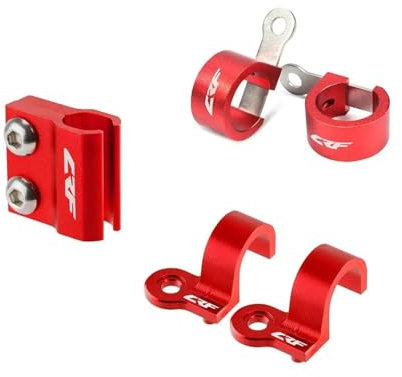 Motorrad Bremsleitung Für HON&DA CRF300L CRF250L/Rally CRF 300L 250L Motorrad Vorne Hinten Brems Kabel Klemme Guide Brems Schlauch Halter(Farbe:1SET A)