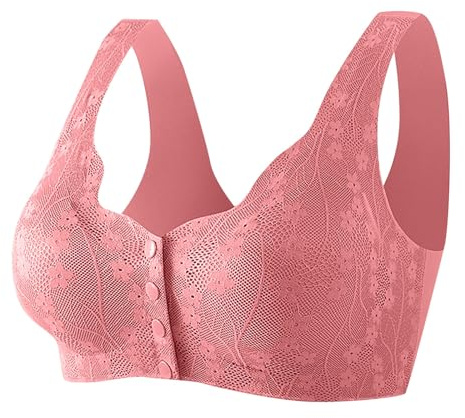 Sujetador Abierto Por delante Sin Aros, Sujetador deportivo Con Frente Abierto, Sujetadores Suaves para Mujer, Sujetadores para Fitness, Yoga, Lencería para Dormir, Sujetador de Realce de Pecho