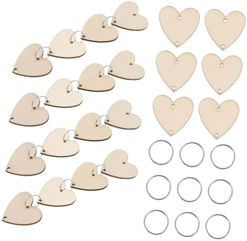 SEWACC Anhänger Tafel 200 Stk Hängender Kalender Hochzeitslaken Hochzeitsbingo Geburtstags Kalender Holzstücke Planke Leerer Hänge Aus Holz Geburtstags-erinnerungs Hölzern