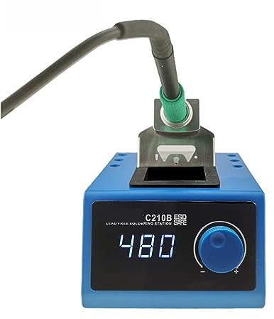 Station de reprise, station de préchauffage, Station de soudage numérique C210B contrôleur intelligent d'origine chauffage rapide en veille automatique for embouts JBC-210 85W 150-480C Pour la réparat