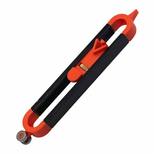 Profile Scribing Ruler Irregular Shape Scribing Tool Precisely Copy Locking Contour Gaug Adjustable Profile Marking Tool for Floor Carpet Tile Laying (Without Pencil)