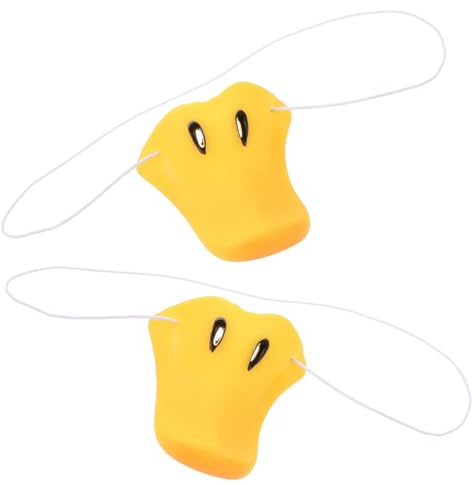 JOINPAYA 2 Stück Cosplay Enten-Nasen Requisiten Aus Vinyl Für Karneval Fasching Halloween Kostüm Party Verkleidung Tragbar Waschbar Wiederverwendbar