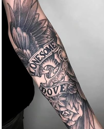 2Pcs Herbal Temporary Tattoos Stickers Fake Tattoos European And American Wings Arm Juice Women And Men Semi-Permanent Non-Reflective Waterproof Lasting 2 Weeks