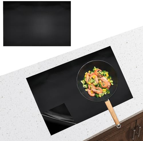 RobLuX 40x60cm Tappetino Protettivo per Piano Cottura a Induzione in Silicone Antiscivolo Tappetino Piano Induzione Piano Cottura Pad Protezione per Piano Cottura a Induzione Protezione del Tavolo