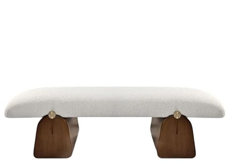 FAJNUZI2024 Schlafzimmerbank Retro-Stil, Holz-Schuhwechselhocker, Wohnzimmer, dekorativer Sofa-Hocker, Bett-End-Hocker, einfacher Mall-Ruhehocker Bettbank(160 * 42 * 45cm)