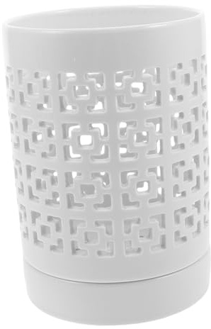 HEMOTON Pot De Fleurs pour Orchidées Soucoupe Jardinière Respirante Céramique Pot De Fleurs pour Pépinière avec Plateau