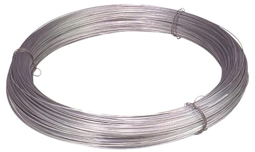 Alambre galvanizado - rollo de 5 kg, diámetro de 1,3 mm, ideal para construcción y ataduras, alta resistencia a la corrosión.