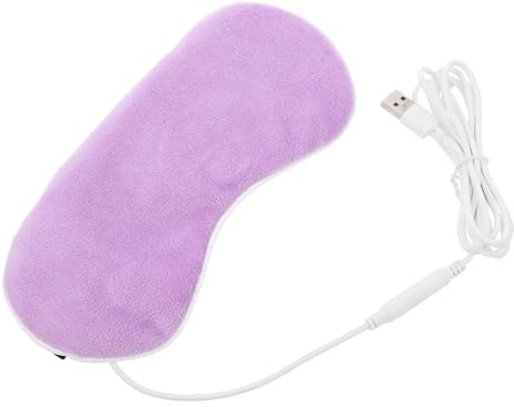 Ciieeo USB Beheizbare 3D Augenmaske gegen Trockene Augen mit Dampf Wärmendes Schlafkissen für Zuhause und Reisen Konturierte Dampfaugenkompresse für Entspannte Augenpflege