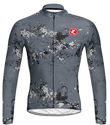 UGLY FROG LJ38 MTB Rennrad Neue Winter Jersey Thermisches Fahrradtrikot Vlies Thermo Langarm Shirt Herren Breathable Radfahren Männer Fahrradbekleidung