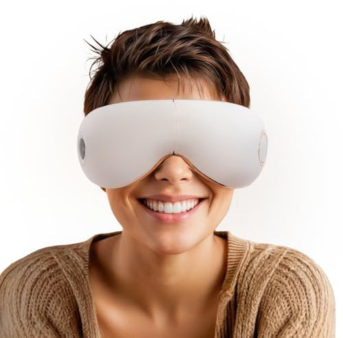 GLOBAL RELAX® | SKANDAS Facial & Eye Massager | Foldable Goggles I Vibromassage I Shiatsu Massage I Compression I Pressotherapy I Heat I Music | Corrector Dark Circles | Built-in Speakers