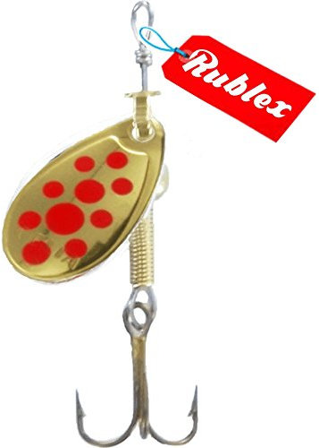 RUBLEX - 5 Cucharillas de Pesca Celta-0 OPR 1,50 GMS.
