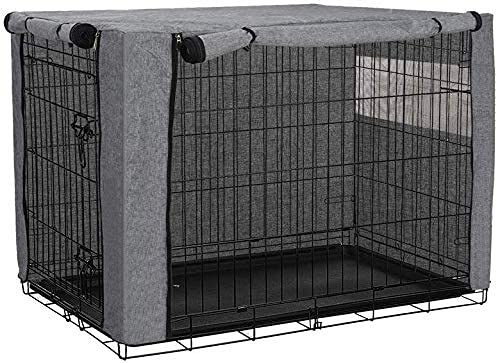 Chengsan Durable Windproof Dog Crate Cover for Metal Crate Indoor Outdoor Protection