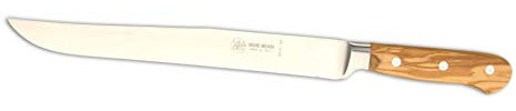 DUE BUOI Coltello FORGIATO ARROSTO da Chef - Manico OLIVO