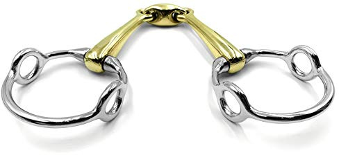 OTTE Cheltenham Running Gag German Silver Double Jointed Horse Bit Snaffle (14cm / 5.511inches)