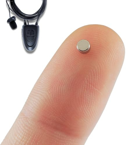 PingaOculto SpionageKopfhörer Bluetooth Prüfung Mikrofonkabel (Nano V5) | Ohne Kabel, Multifunktionstaste, Anrufe und Aufnahmen, SOS-Funktion, Unsichtbar, Mini Größe, Diskrete Nutzung