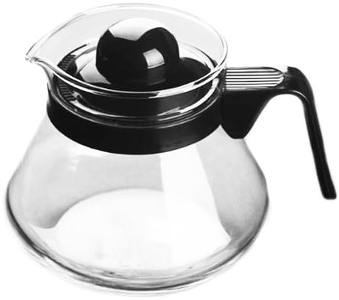 MGE - Jarra Cristal Pequeña apta para Microondas - Tetera de Cristal Térmico - Jarra Leche Melita con Tapa - Jarra de Vidrio - Tetera para Microondas - Jara para Cafe, Leche y Té - 500 mL