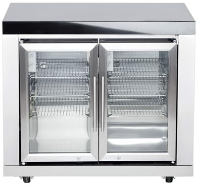 Allgrill Top-Line modulare Outdoorküche Edelstahl Modul 2 Doppel-Kühlschrank je 63 Liter