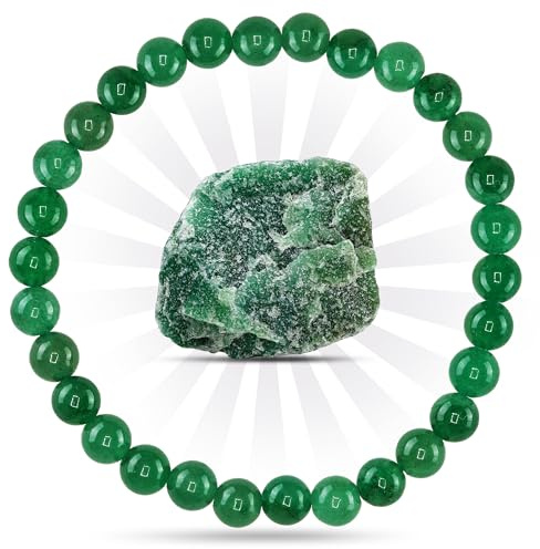 PURAJA Edelstein Armband aus echtem Naturstein | 6mm Kugelarmband aus hochwertigen Mineralien