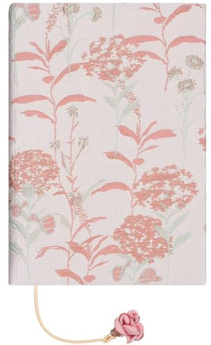 A5 Stoff Buchschutzhülle mit Blumenmuster Dekorativ für Softcover Bücher