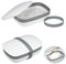 YoHyien 2 Pièces Boite a Savon Voyage Etanche, Boîte à Savon avec Couvercle, Porte Savon avec Économiseur de Savon & Bande de Silicone pour Salle de Bain, Salle de Sport, Camping, Randonnée
