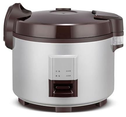 Olla arrocera grande (9L ~ 18L) Olla arrocera antiadherente espesa comercial, aislamiento automático, for restaurantes, cantinas, escuelas, usada en EE. UU./UE(18L)