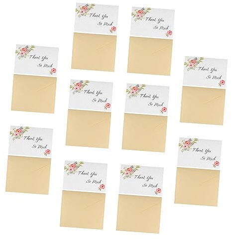 Tofficu 10stücke Dankeskarten Für Hochzeiten Kreative Grußkarten Mit Umschlägen Für Glückwünsche Und Feiertage Für Und Einladungen