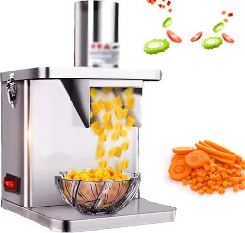 Annuod Cortadora De Acero Inoxidable En Cubitos, Picadora De Verduras Comercial, Cortadora De Cebollas Automática, Cortadora De Verduras Automática, Cortadora De Frutas En Cubitos
