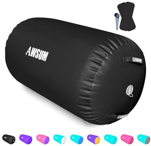 AWSUM Air-Roller, aufblasbares Tumbling-Matte, Rücken-Handfeder-Trainer für achteckige Matte, Fitnessstudio, Heimgymnastik, 1 Stück, keine elektrische Pumpe