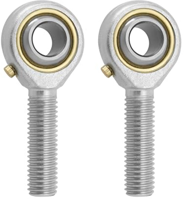 SG Store 2 rodamientos esféricos M10 x 1.5 de rosca macho POS10, conector de rosca macho autolubricado con tuercas de atasco