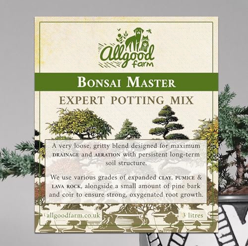 Allgood Farm Bonsai Mix - Bonsai Master Peat-Free Soil Mix Granular Substrate (3 Litre)