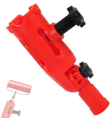 BOXOB Multi-Angle Paint Brush Extender, Extension Pole Attachments for Paint Brushes and Rollers Edger Painting Tool Adaptor with Rotating Head for High Ceiling Walls Corners