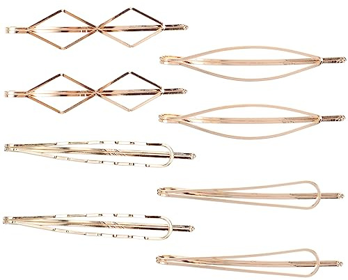 VALICLUD Accessori Chioma 8 Pezzi Forcine Minimaliste in Metallo Per Styling Moda e Copricapo Femminile
