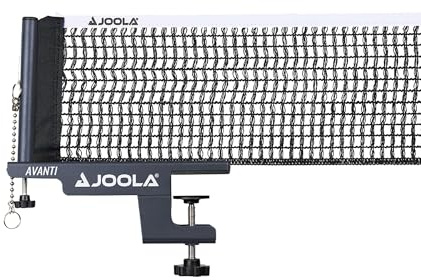 JOOLA Avanti Rete da Ping Pong - Rete regolabile in altezza con guarnizione in metallo e montaggio rapido (Grigio scuro)