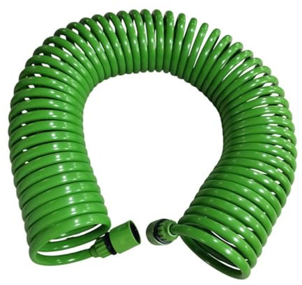 Tubo da giardino verde, 7,5/10/15/20 m, tubo flessibile per irrigazione, sistema di irrigazione per piante, irrigazione giardino (10 m)