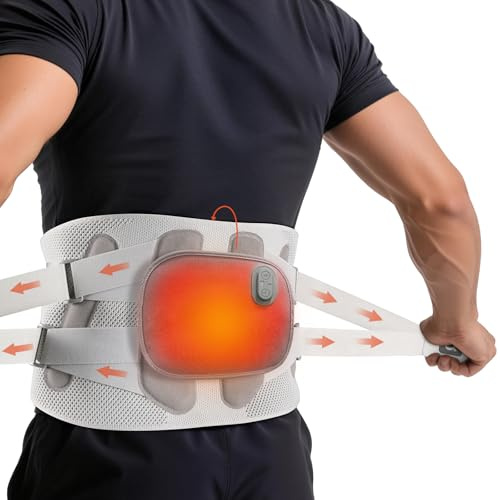 arboleaf Fascia Lombare Supporto con Riscaldante & Stecche Rimovibili, Busto Ortopedico Lombare, Fascia Elastica Lombare per Uomo e Donna, Supporto Ergonomico, Confortevole e Traspirante - XXXL