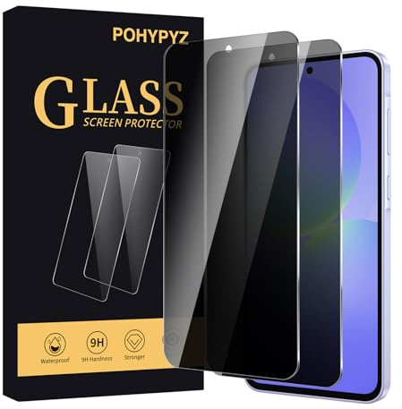 POHYPYZ 2 Stück Sichtschutz Schutzfolie für Samsung Galaxy A36， Anti-Spy Schutzglas，Sichtschutz Displayschutz，Sichtschutzfolie，Datenschutzfilter，9H Härte，Kratzfest，Bläschenfrei