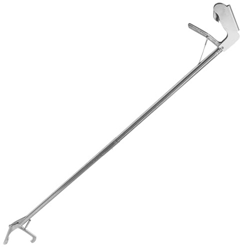 Gadpiparty Pince à Serpent en Acier Inoxydable Pliable Antidérapante Outil Multifonction pour Travail en Montagne et Agriculture Argenté
