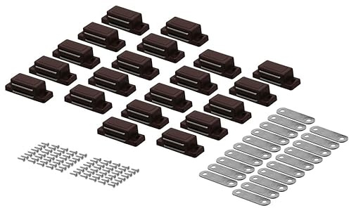 Magnetschnäpper Türmagnet Möbelmagnet Schrank Schnapper Magnetverschluss Braun