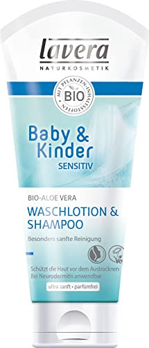 Lavera Baby & Kinder Sensitiv Waschlotion & Shampoo (6 x 200 ml)