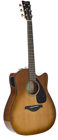 YAMAHA FGX800C - Guitarra eléctrica acústica, Marrón (Sand Burst)