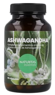 Ashwagandha 600 mg | 90 Cápsulas | Naturitas Essentials | Extracto 5-7:1 | Estrés y Ansiedad