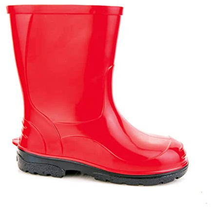 Lemigo Bambini Stivali da Pioggia Ragazzi Ragazze Scarpe di Gomma Elza (Rosso, numeric_22)